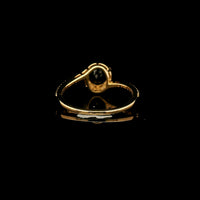 1.10 Ct Round Mixed Cut Natural Sapphire 14K Gold Ring