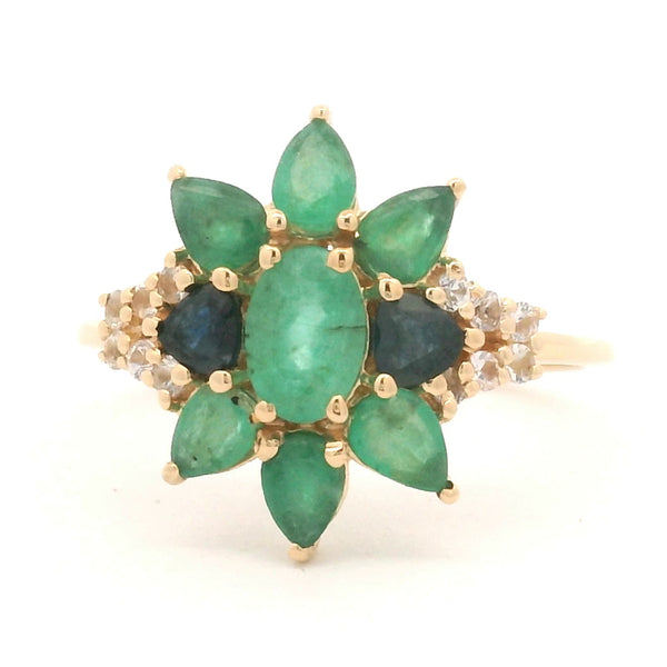 1.57 Ct Oval Emerald 14K Gold Ring