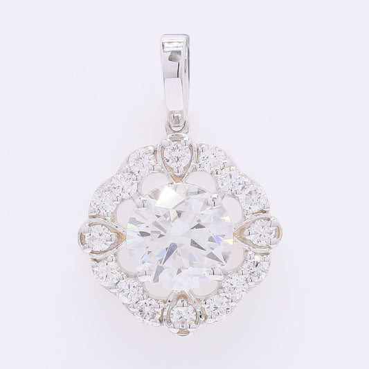 1.99 Carats Lab Grown Diamond 14K Gold Pendant