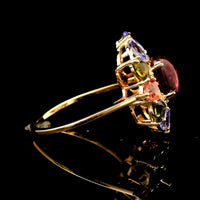 3.33 Ct Oval Tourmaline 14K Gold Ring