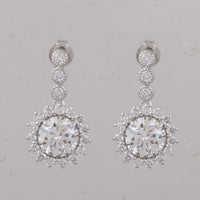 3.83 Carats Lab Grown Diamond 14K Gold Earrings