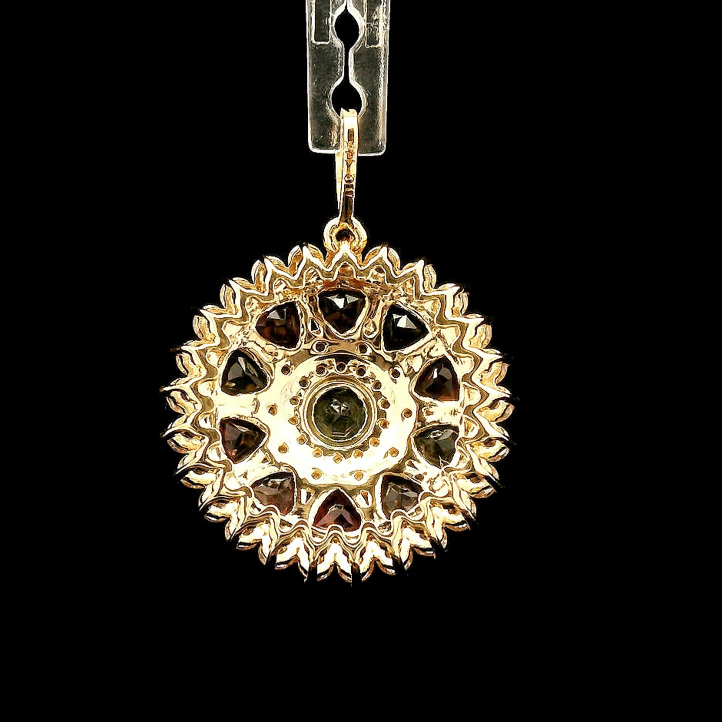 2.50 Ct Round Tourmaline 14K Gold Pendant