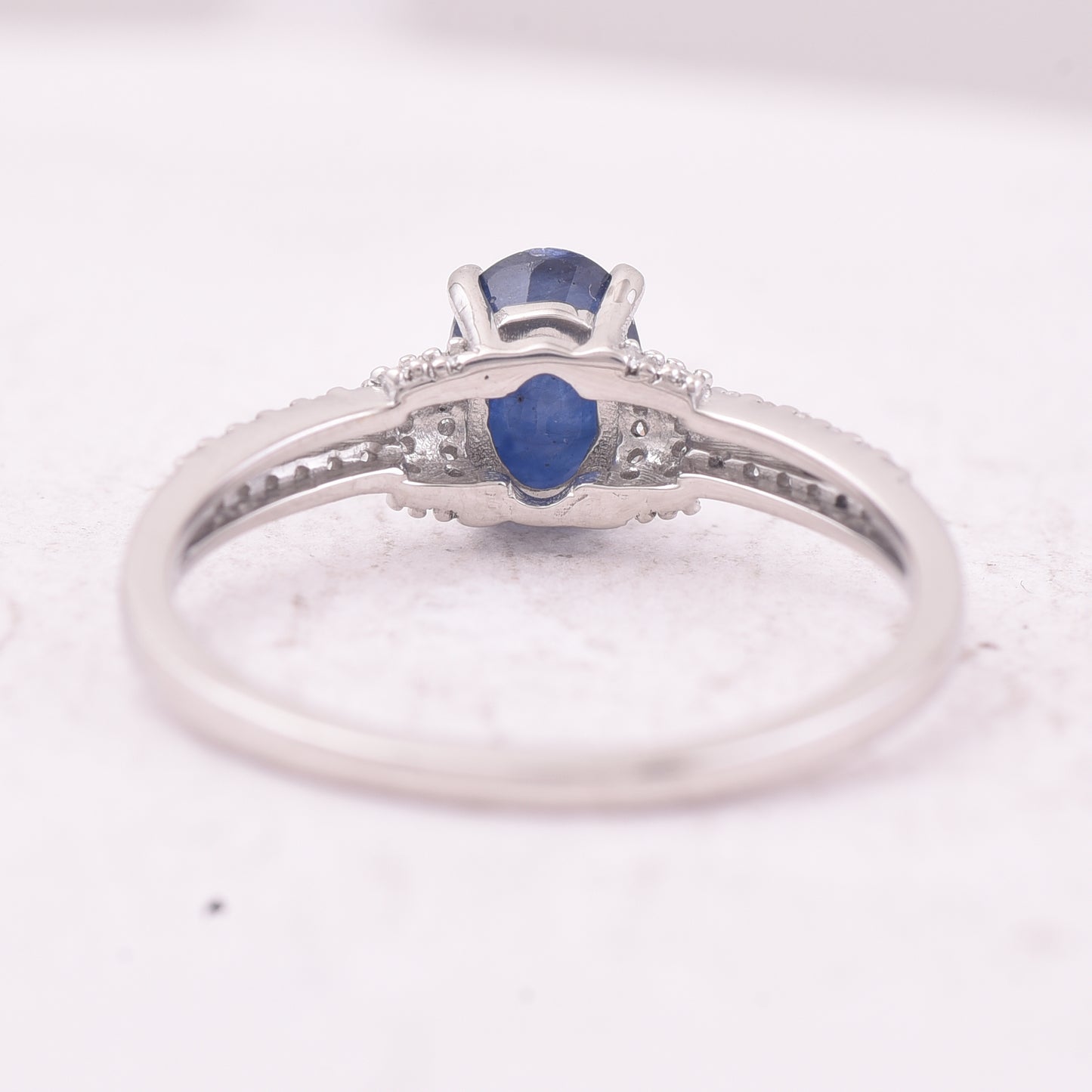 1.24 Ct Oval Mixed Cut Natural Sapphire 950 Platinum Ring