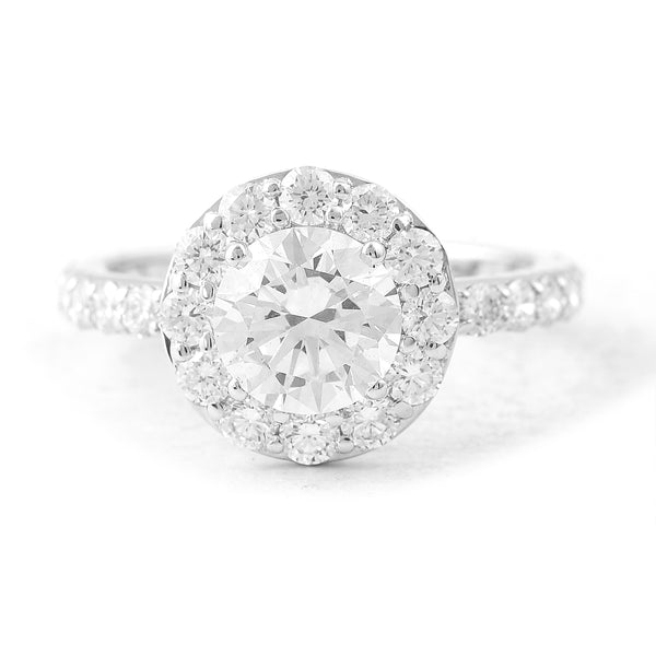 2.80 Carats Lab Grown Diamond 14K Gold Ring