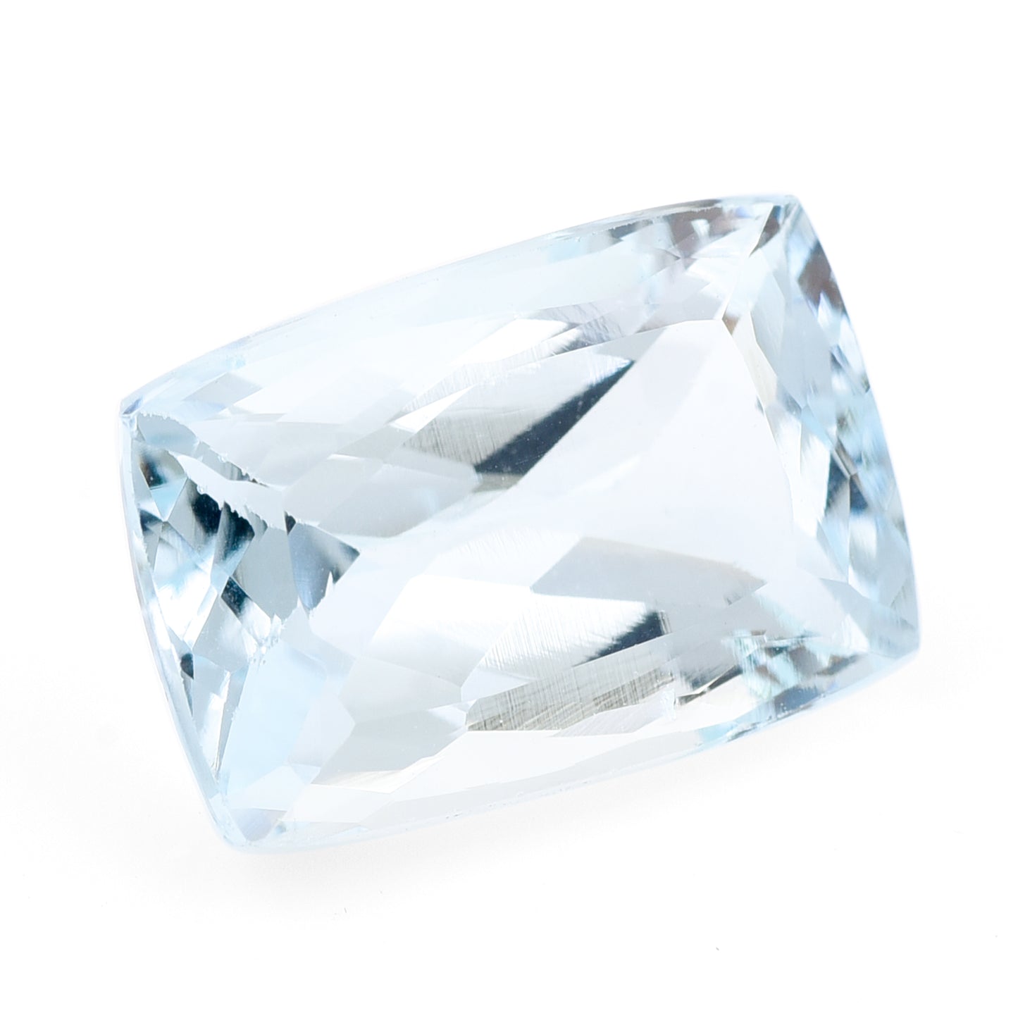 8.24 Natural Beryl Aquamarine Rectangular Cushion Mixed Cut Gemstone
