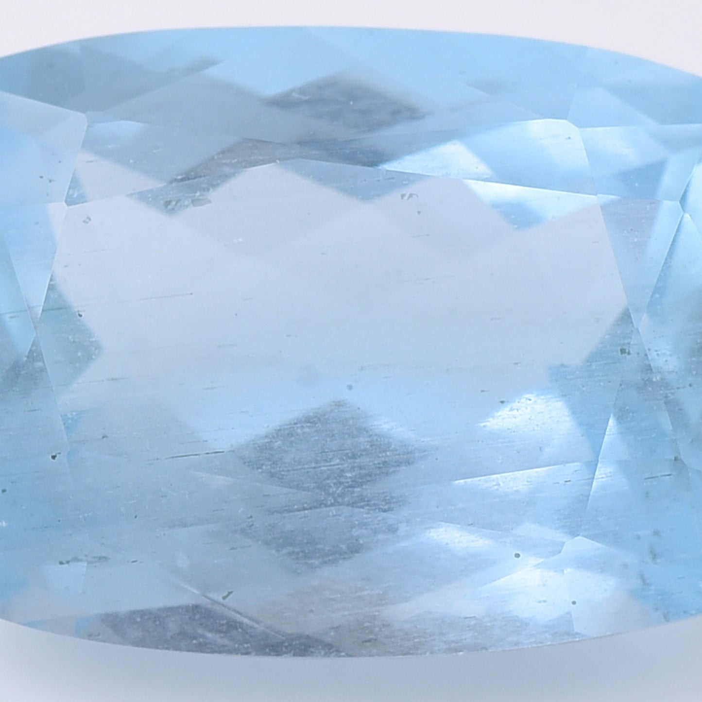 6.74 Natural Beryl Aquamarine Rectangular Cushion Mixed Cut Gemstone