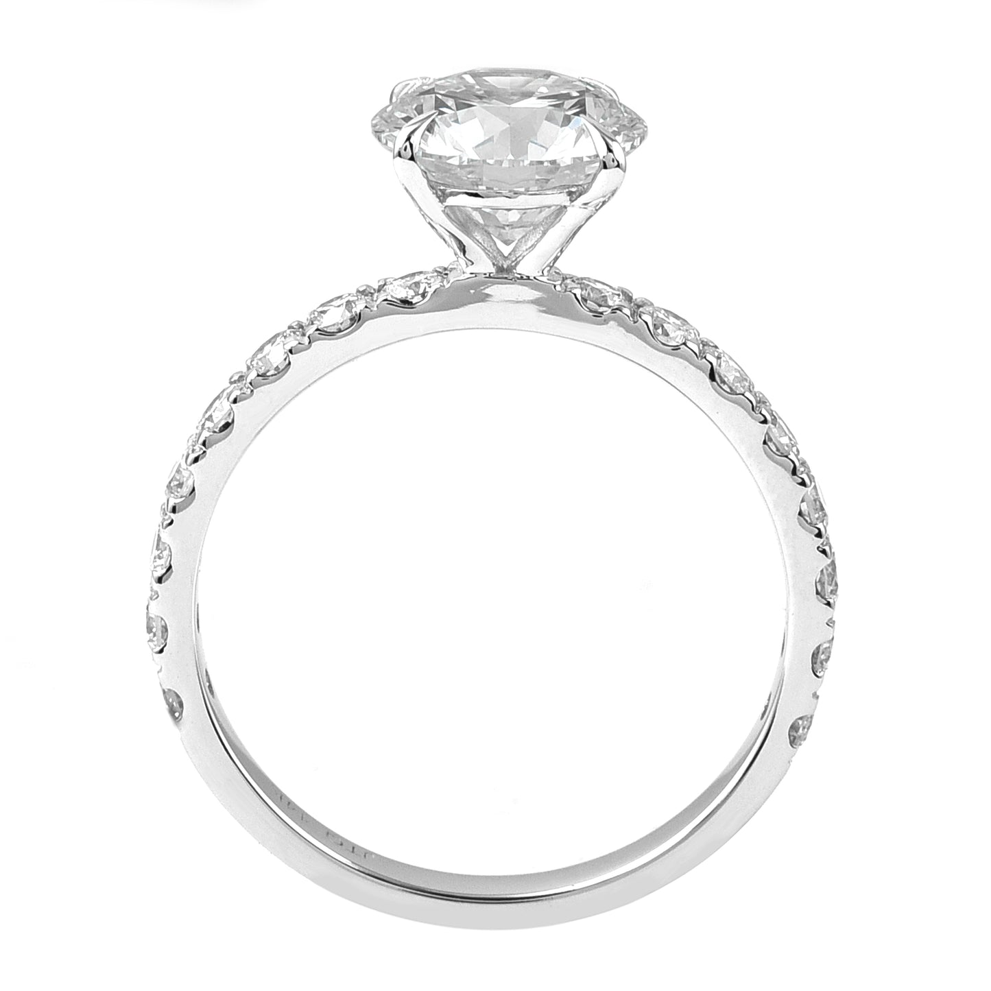 2.55 Carats Lab Grown Diamond 14K Gold Ring