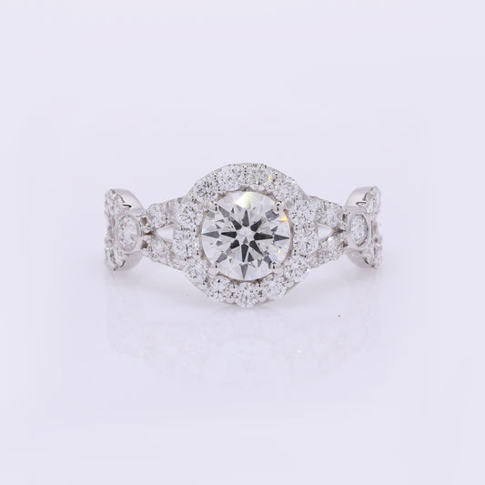 2.13 Carats Lab Grown Diamond 14K Gold Ring