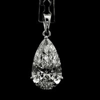 4.76 Carats Lab Grown Diamond 14K Gold Pendant