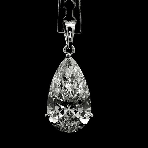 4.76 Carats Lab Grown Diamond 14K Gold Pendant