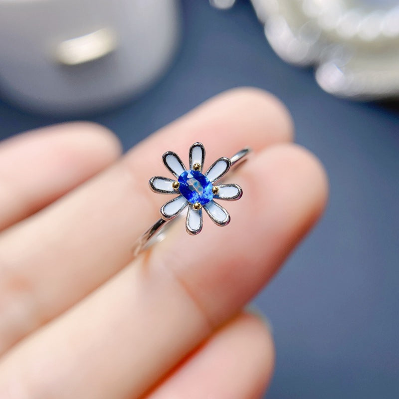 Blue Topaz 925 Sterling Silver Ring