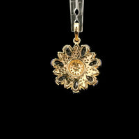 1.66 Ct Pear Tanzanite 14K Gold Pendant
