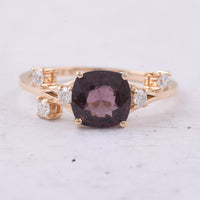 1.60 Ct Cushion Natural Spinel 14K Gold Ring