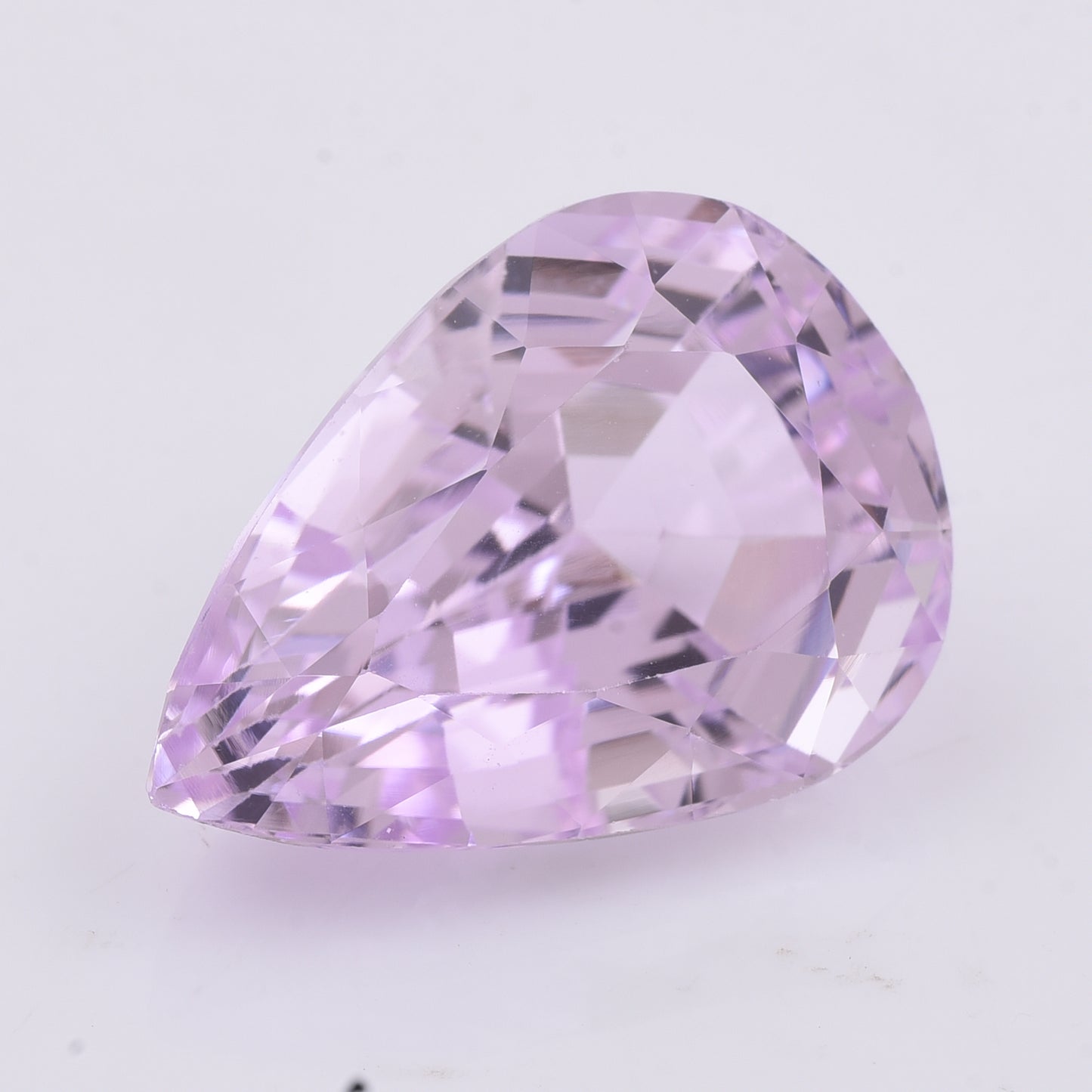 22.47 Natural Spodumene Kunzite Pear Mixed Cut Gemstone