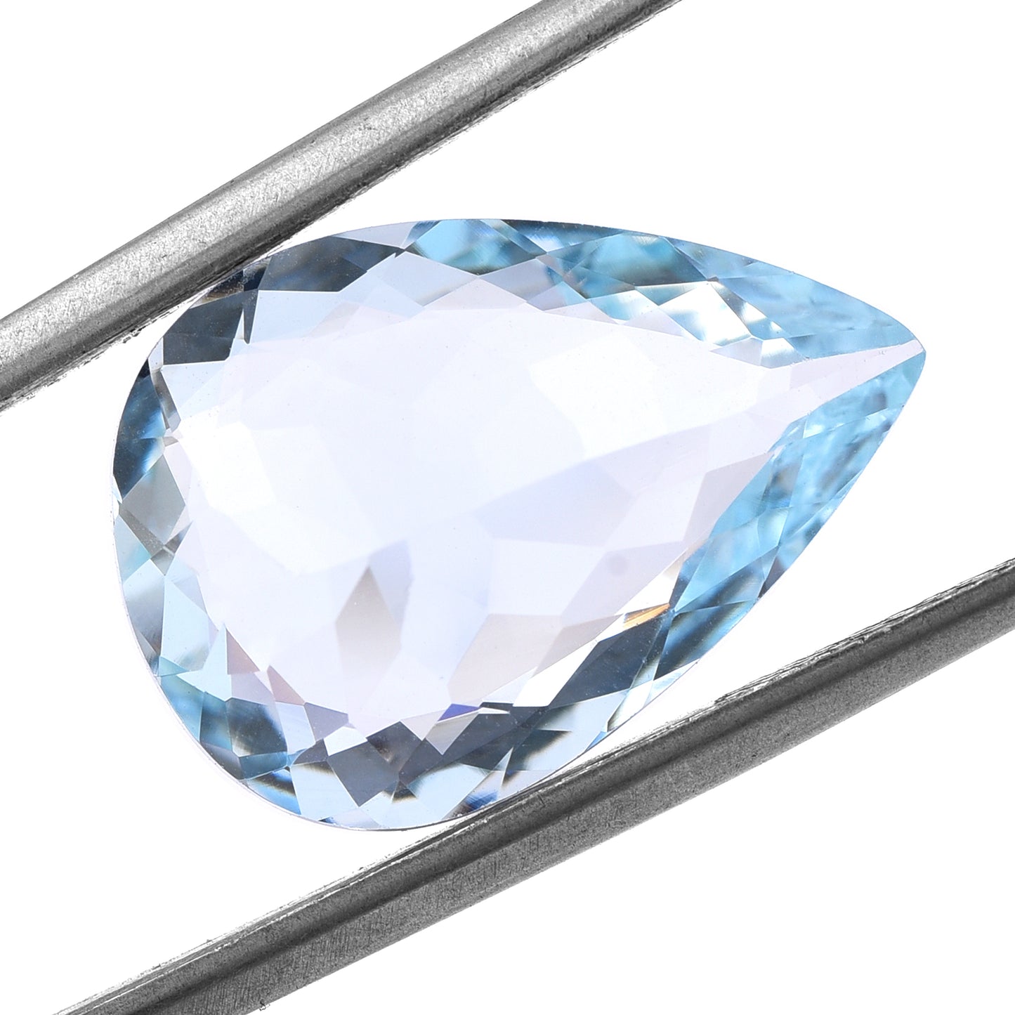 8.38 Natural Beryl Aquamarine Pear Mixed Cut Gemstone