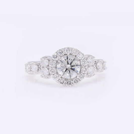 2.16 Carats Lab Grown Diamond 14K Gold Ring