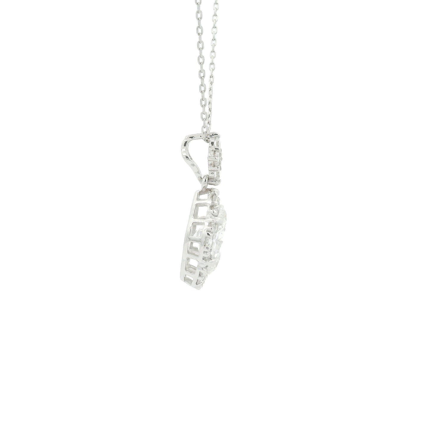 1.41 Carats Lab Grown Diamond 14K Gold Pendant