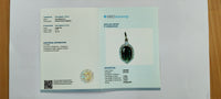 1.75 Ct Oval Mixed Cut Natural Sapphire 14K Gold Pendant