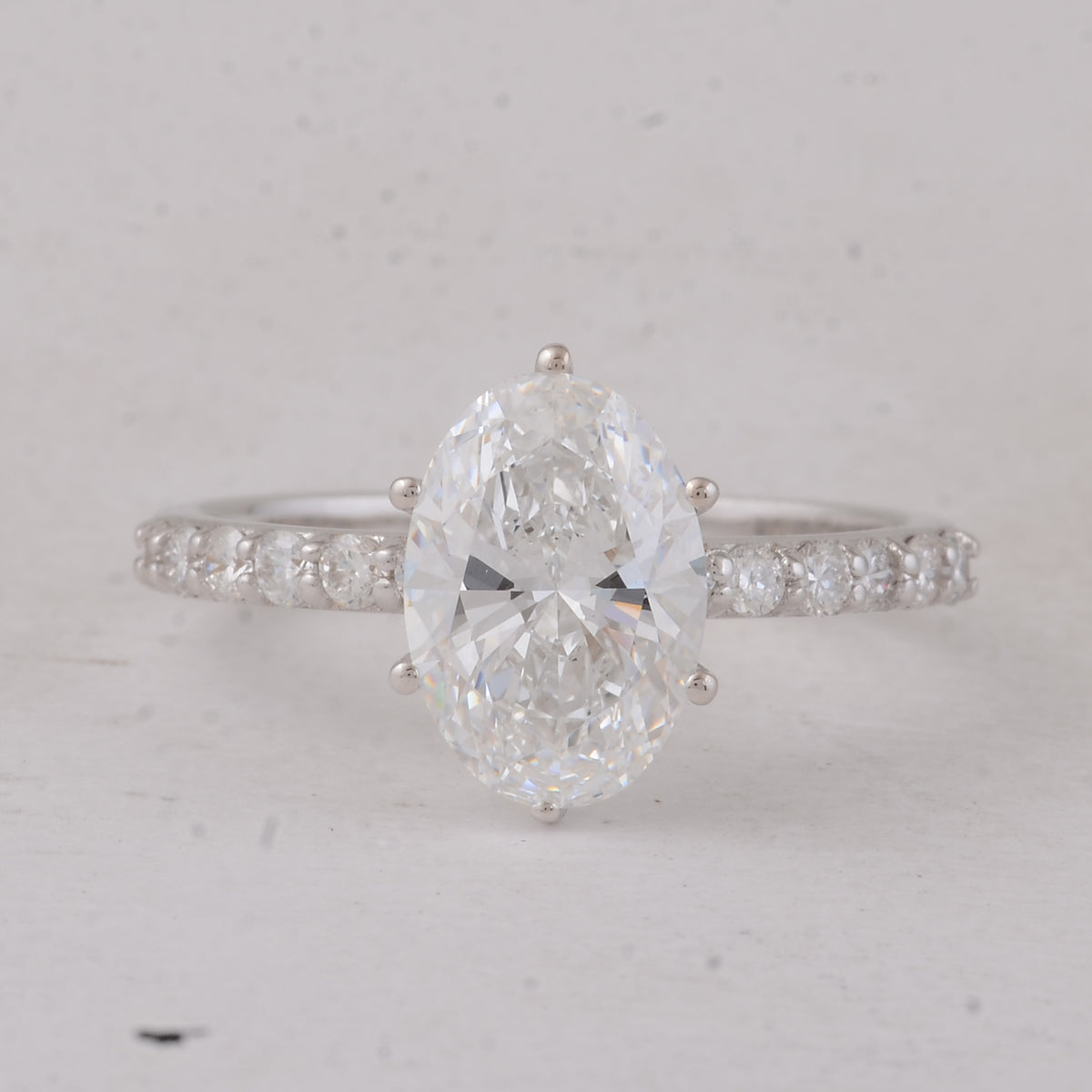 2.36 Carats Lab Grown Diamond 14K Gold Ring