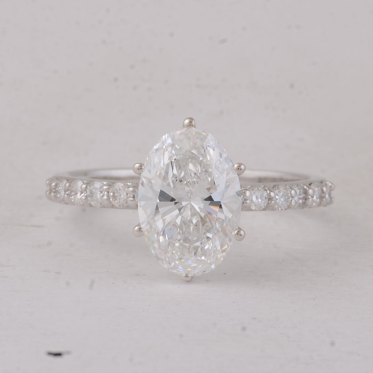 2.36 Carats Lab Grown Diamond 14K Gold Ring