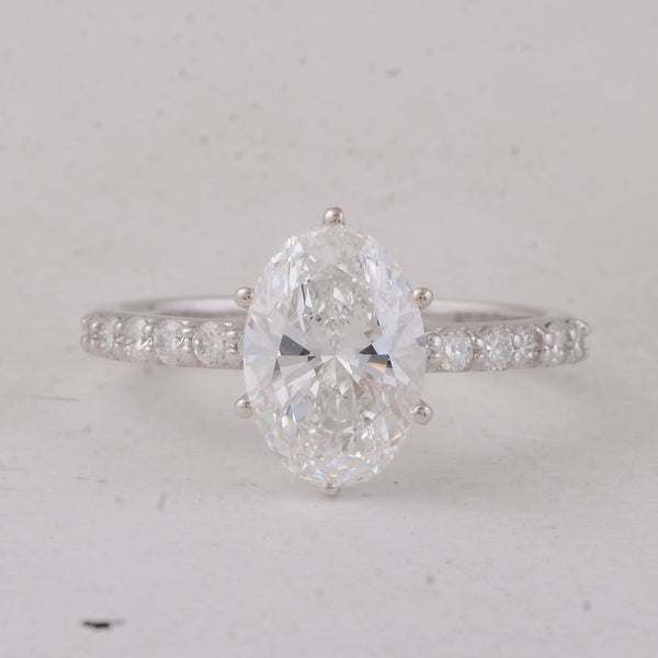 2.36 Carats Lab Grown Diamond 14K Gold Ring