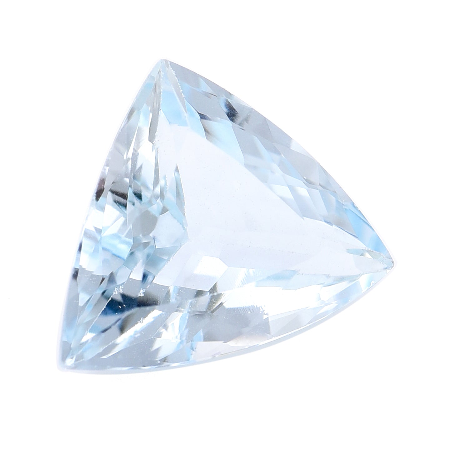 3.13 Natural Beryl Aquamarine Triangular Mixed Cut Gemstone