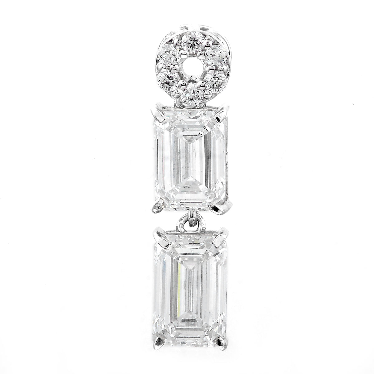 3.35 Carats Lab Grown Diamond 14K Gold Pendant