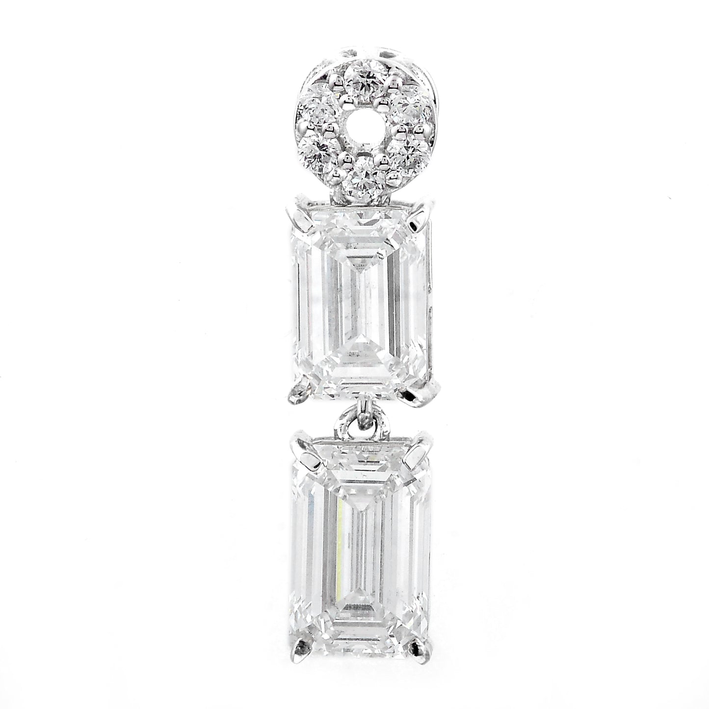 3.35 Carats Lab Grown Diamond 14K Gold Pendant