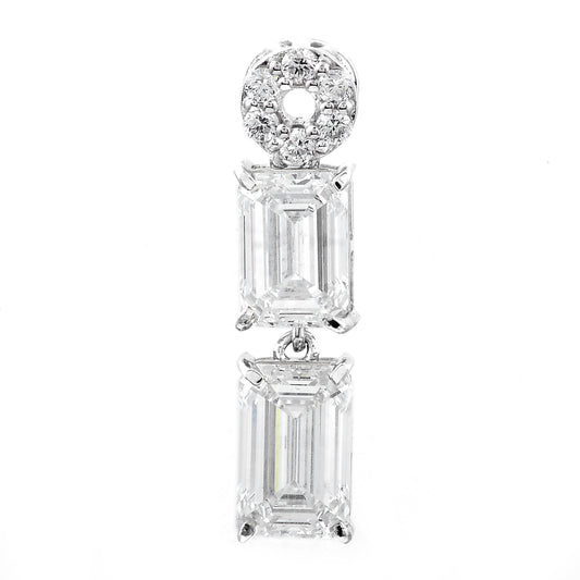 3.35 Carats Lab Grown Diamond 14K Gold Pendant