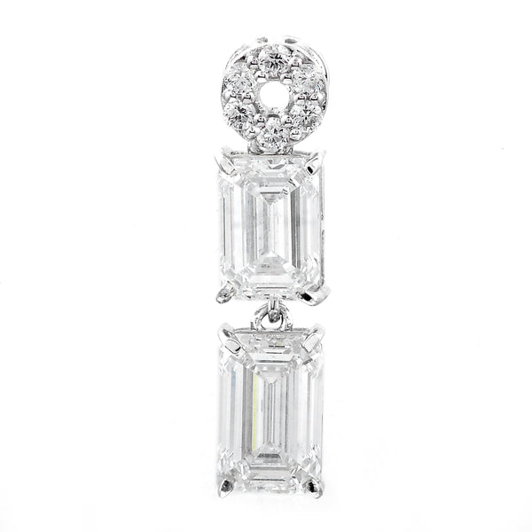 3.35 Carats Lab Grown Diamond 14K Gold Pendant