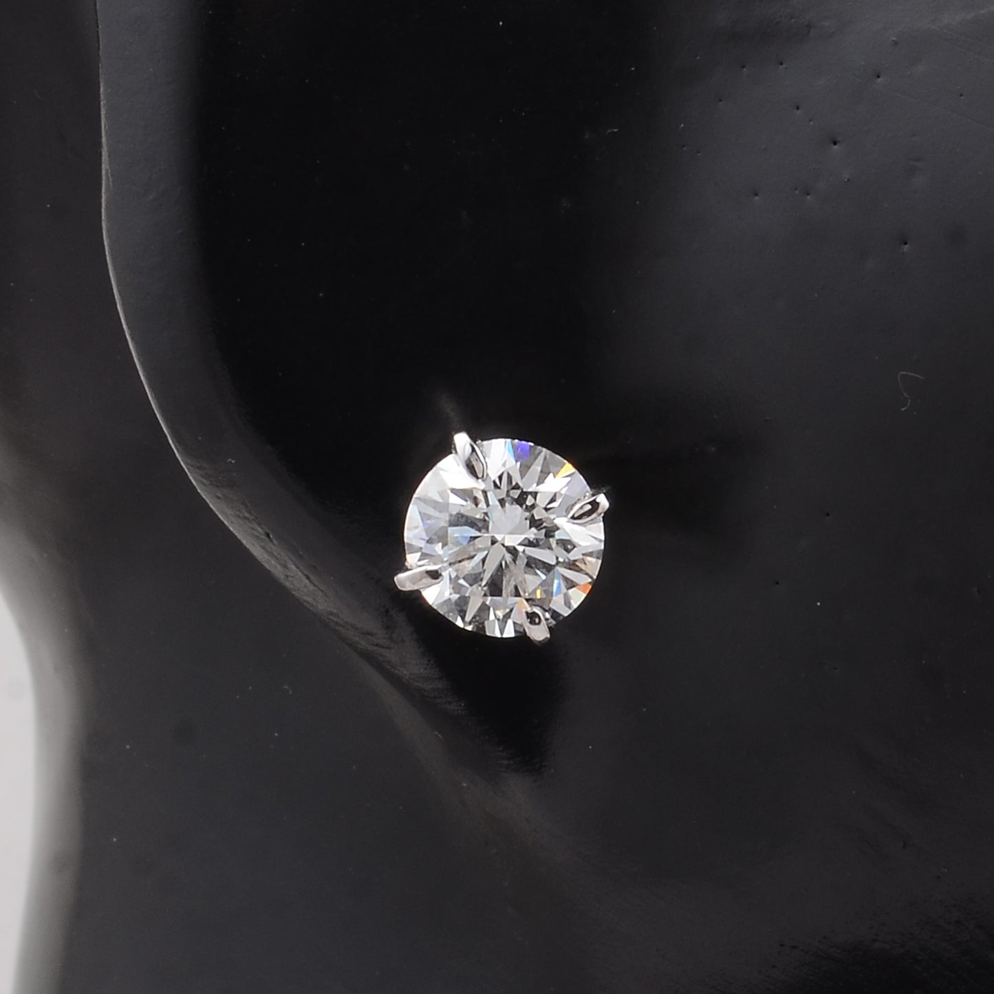 4.06 Carats Lab Grown Diamond 14K Gold Earrings