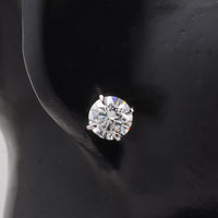 4.06 Carats Lab Grown Diamond 14K Gold Earrings