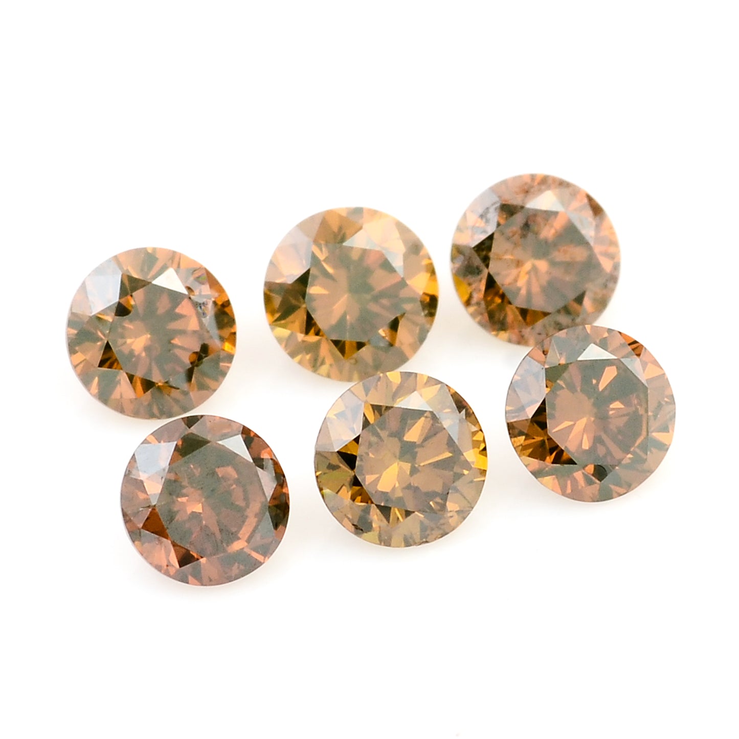 0.54 Red Diamond Round Loose Gemstone