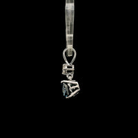 1.64 Carats Blue Lab Grown Diamond 14K Gold Pendant