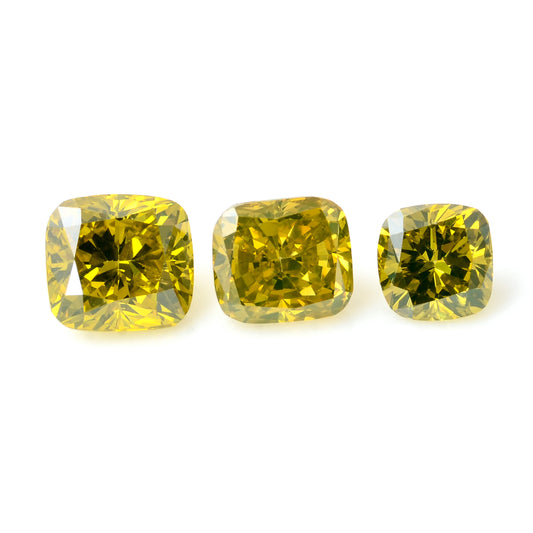 1.07 Carat Yellow Diamond Cushion Loose Gemstone