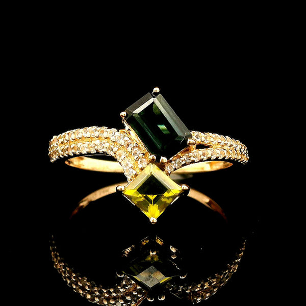1.14 Ct Octagon Tourmaline 14K Gold Ring