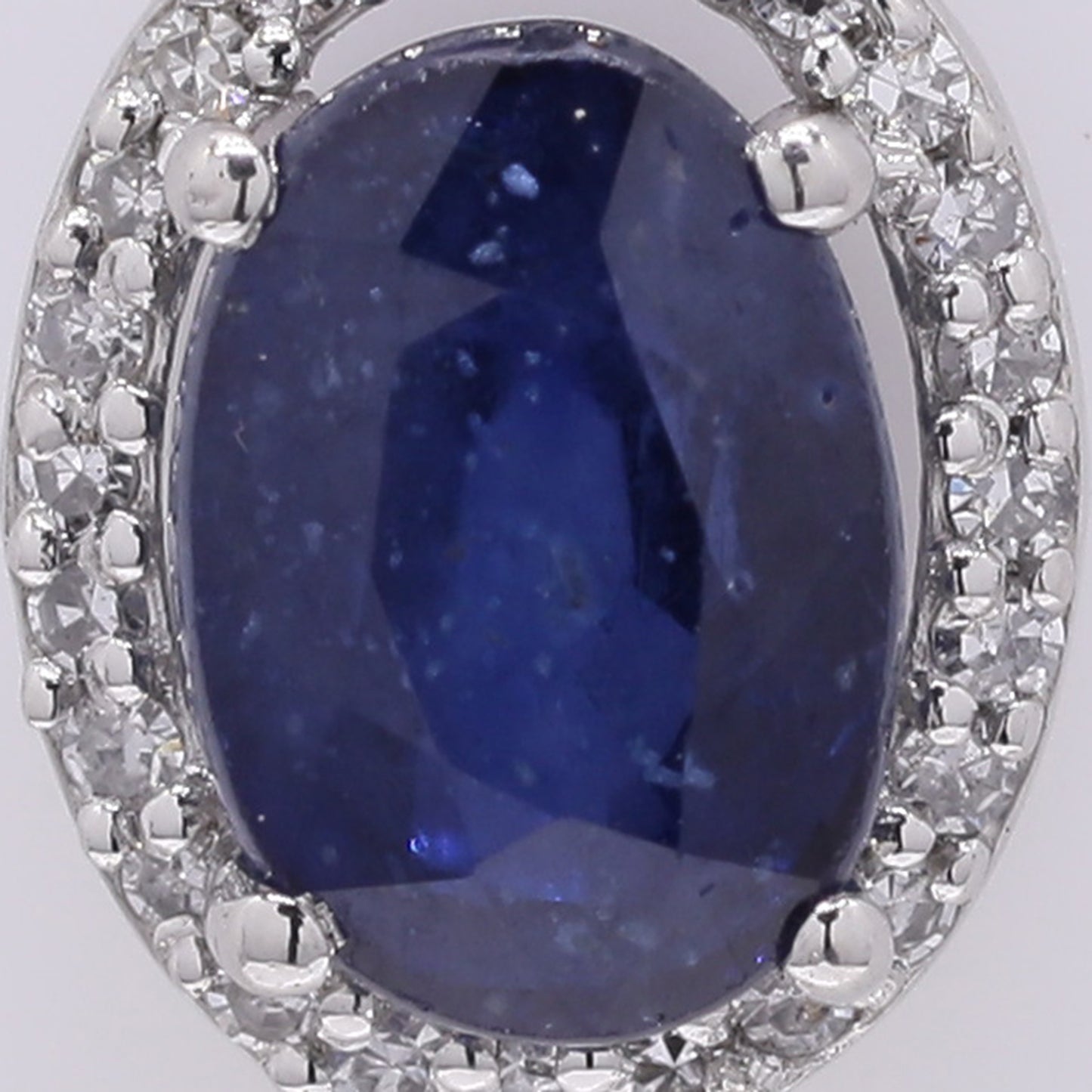 1.47 Ct Oval Mixed Cut Natural Sapphire 950 Platinum Pendant