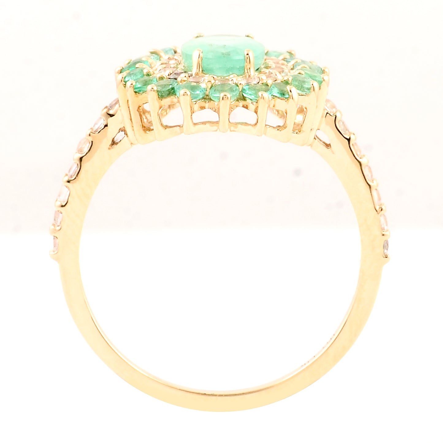 2.83 Ct Oval Emerald 14K Gold Ring