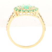 2.83 Ct Oval Emerald 14K Gold Ring