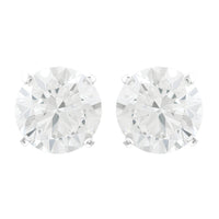 3.41 Carats Lab Grown Diamond 14K Gold Earrings