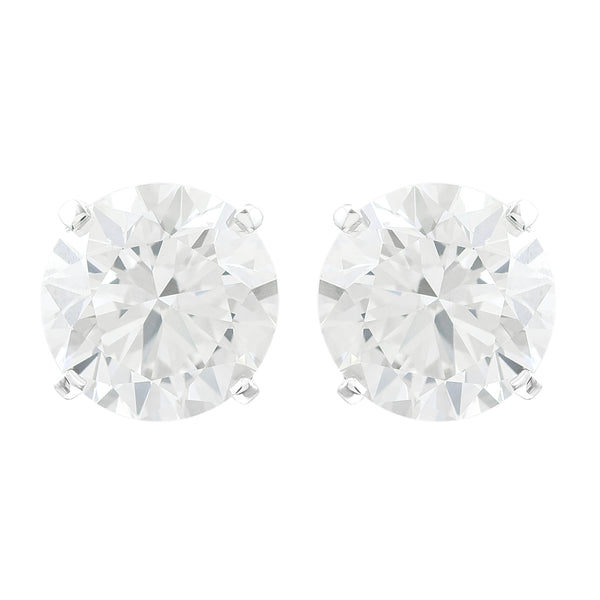 3.41 Carats Lab Grown Diamond 14K Gold Earrings