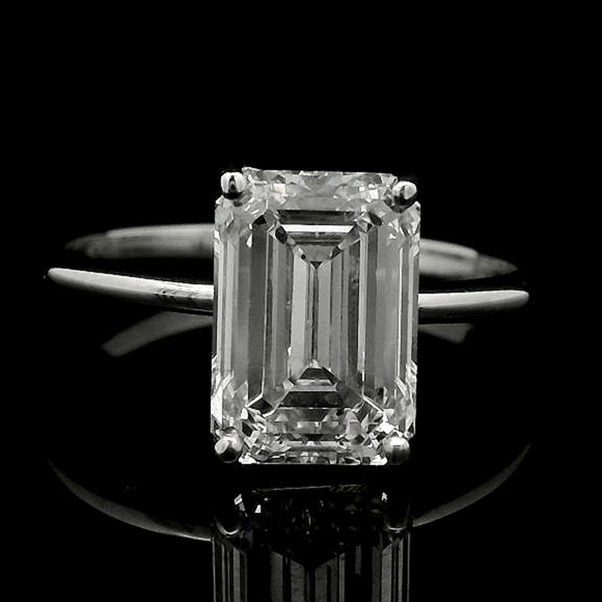 3.04 Carats Lab Grown Diamond 14K Gold Ring