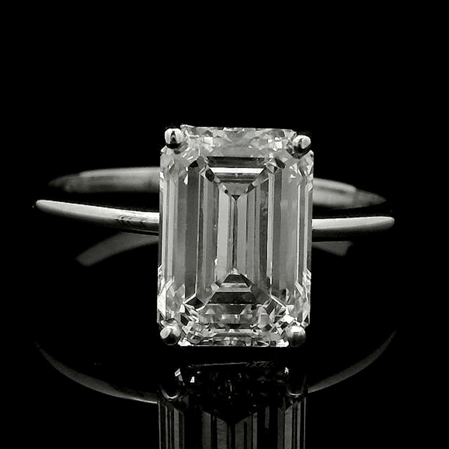 3.04 Carats Lab Grown Diamond 14K Gold Ring