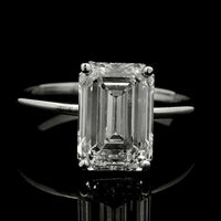 3.04 Carats Lab Grown Diamond 14K Gold Ring