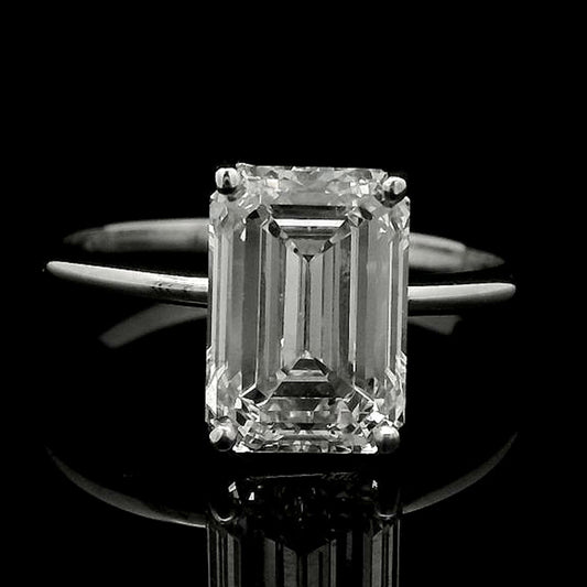 3.04 Carats Lab Grown Diamond 14K Gold Ring
