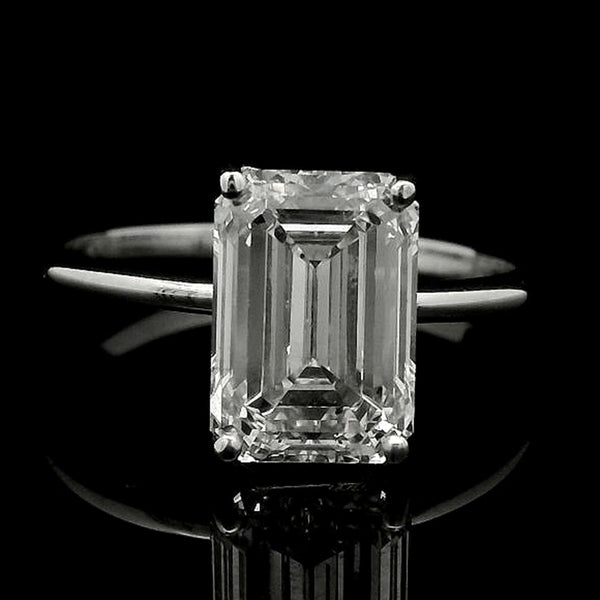 3.04 Carats Lab Grown Diamond 14K Gold Ring