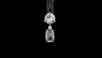 3.62 Carats Lab Grown Diamond 14K Gold Pendant