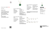 4.61 Ct Oval Natural Beryl Emerald 14K Gold Pendant
