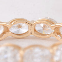 3.87 Carats Lab Grown Diamond 14K Gold Ring