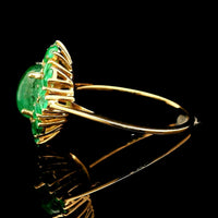 2.20 Ct Oval Emerald 14K Gold Ring
